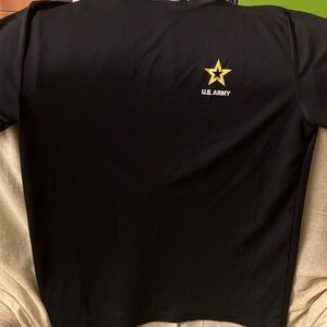 U.S. Army Black Dri Fit Short Sleeve Tees